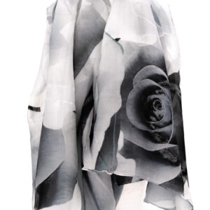 Hodvábny Šál Black Rose