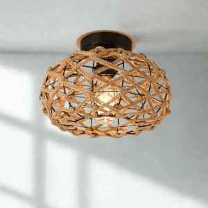 Ručne tkaná Zen stropná lampa