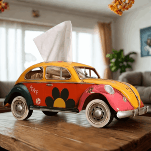 Retro držiak na vreckovky - auto