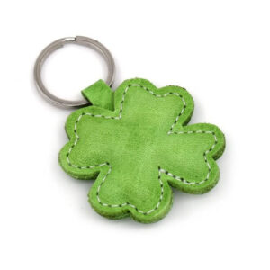 Kožená kľúčenka Ďatelina