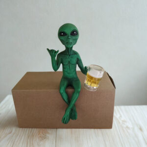 Vtipná dekorácia mimozemšťanov