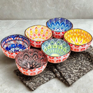 Bohemské keramické misky 6 ks