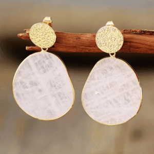 Náušnice Oválny Ružový