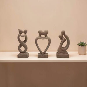 Sada 3 sošiek lásky – piesková farba