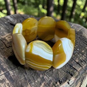 Ivory Dune Achát Náramok